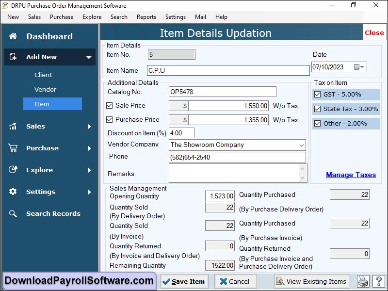 Download Purchase Order 3.5 full